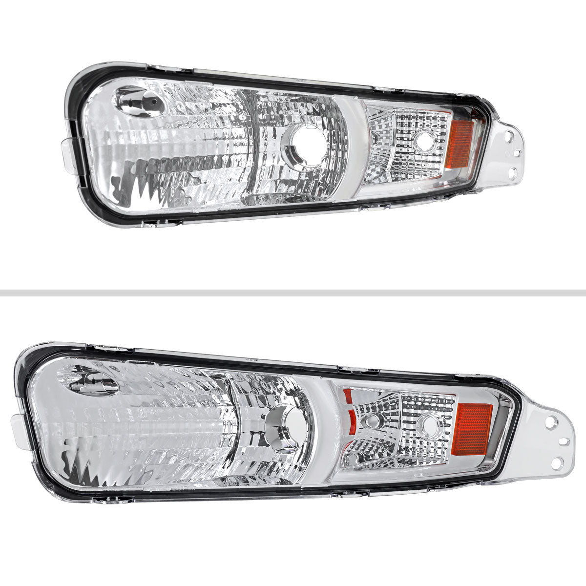 2005-2009 Ford Mustang S197 Turn Signal Parking Lamp (Chrome Housing / Clear Lens)