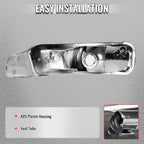 2005-2009 Ford Mustang S197 Turn Signal Parking Lamp (Chrome Housing / Clear Lens)