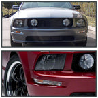 2005-2009 Ford Mustang S197 Factory Style Bumper Lights (Chrome Housing / Clear Lens)