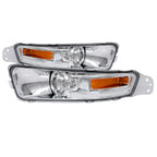 2005-2009 Ford Mustang S197 Factory Style Bumper Lights (Chrome Housing / Clear Lens)