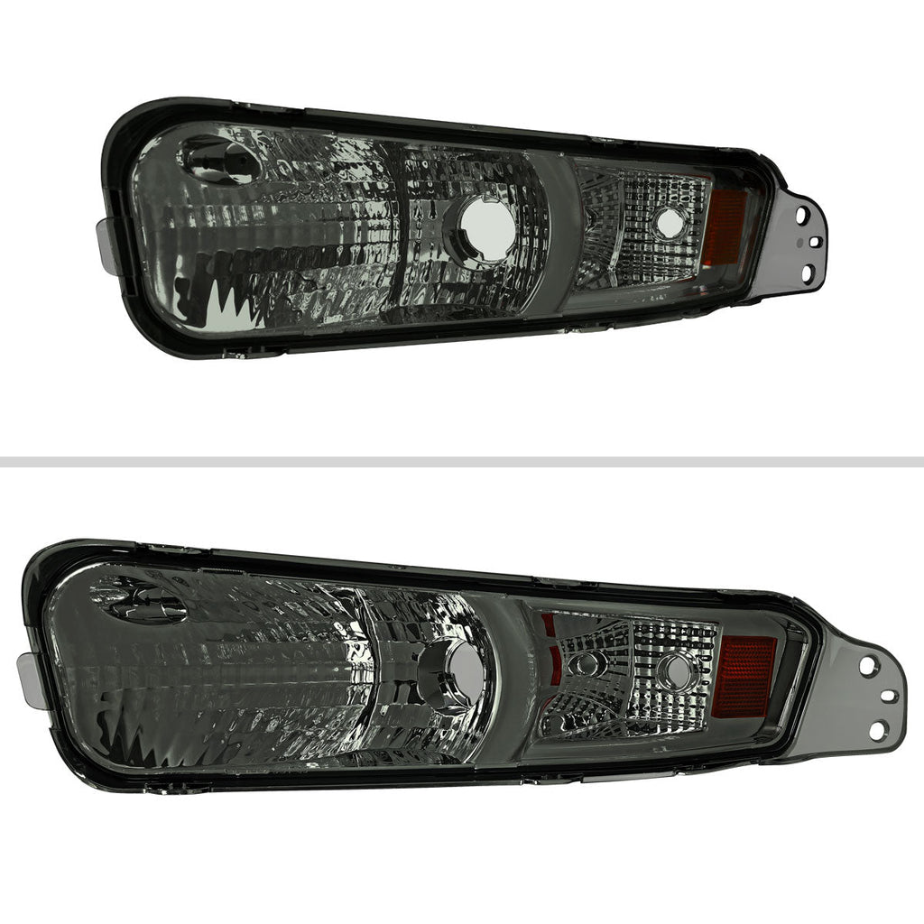 2005-2009 Ford Mustang S197 Turn Signal Parking Lamp (Chrome Housing / Smoked Lens)