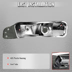2005-2009 Ford Mustang S197 Turn Signal Parking Lamp (Chrome Housing / Smoked Lens)