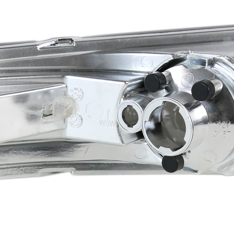 2005-2009 Ford Mustang S197 Factory Style Bumper Lights (Chrome Housing / Smoked Lens)
