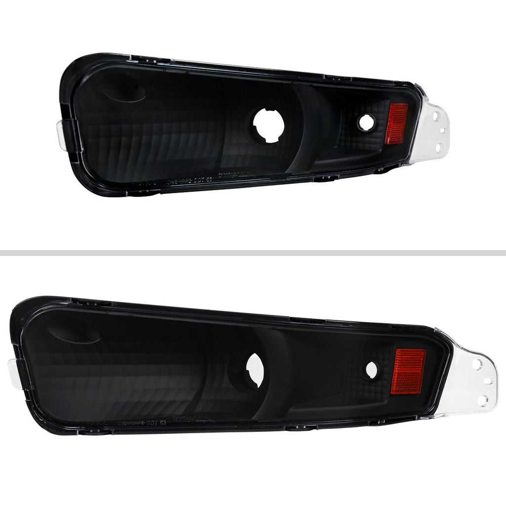 2005-2009 Ford Mustang S197 Turn Signal Parking Lamp (Matte Black Housing / Clear Lens)