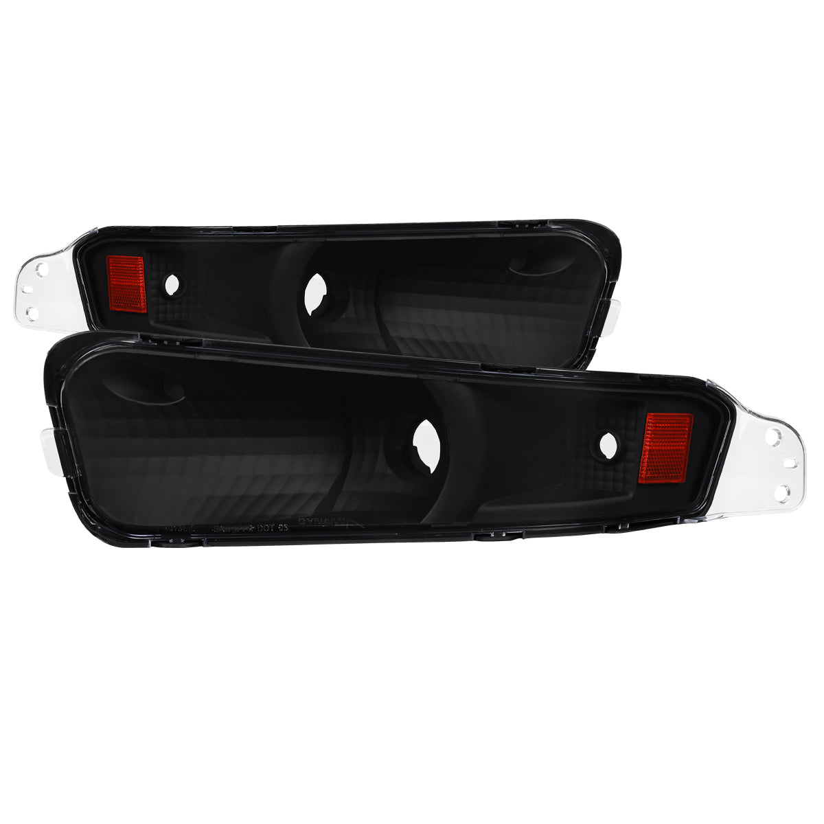 2005-2009 Ford Mustang S197 Turn Signal Parking Lamp (Matte Black Housing / Clear Lens)