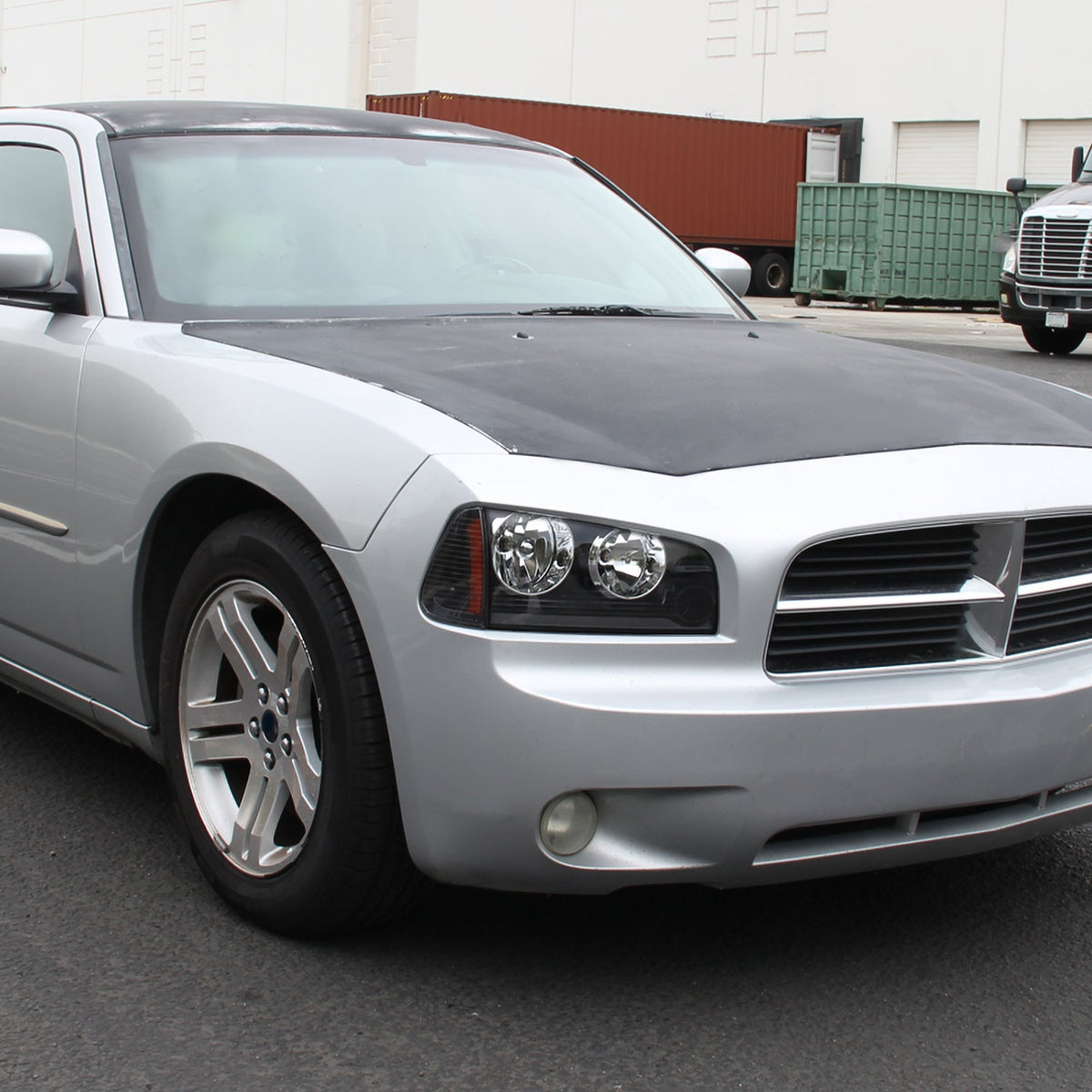 2006-2010 Dodge Charger LX Corner Lights (Matte Black Housing / Clear Lens)