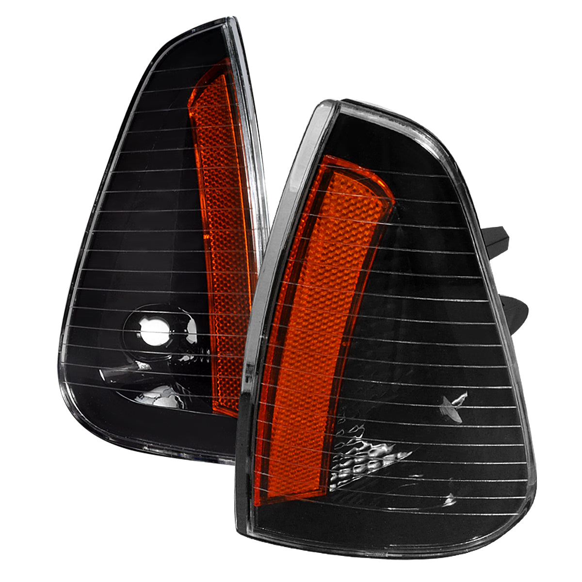 2006-2010 Dodge Charger LX Corner Lights (Matte Black Housing / Clear Lens)