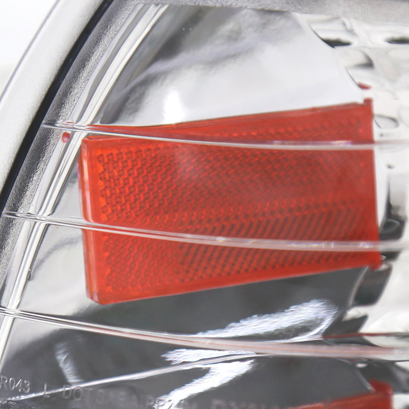 1994-1998 Ford Mustang SN95 Corner Parking Turn Signal Lights (Chrome Housing / Clear Lens)