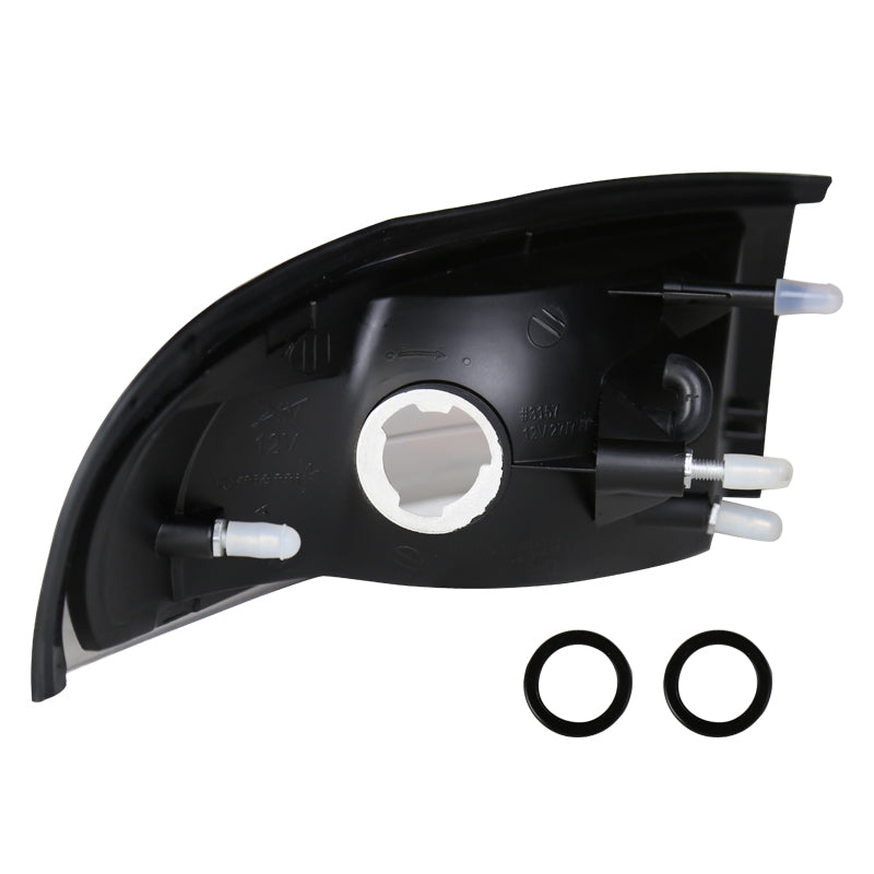 1994-1998 Ford Mustang SN95 Corner Parking Turn Signal Lights (Chrome Housing / Clear Lens)