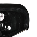 1994-1998 Ford Mustang SN95 Corner Parking Turn Signal Lights w/ Amber Reflector (Matte Black Housing / Clear Lens)