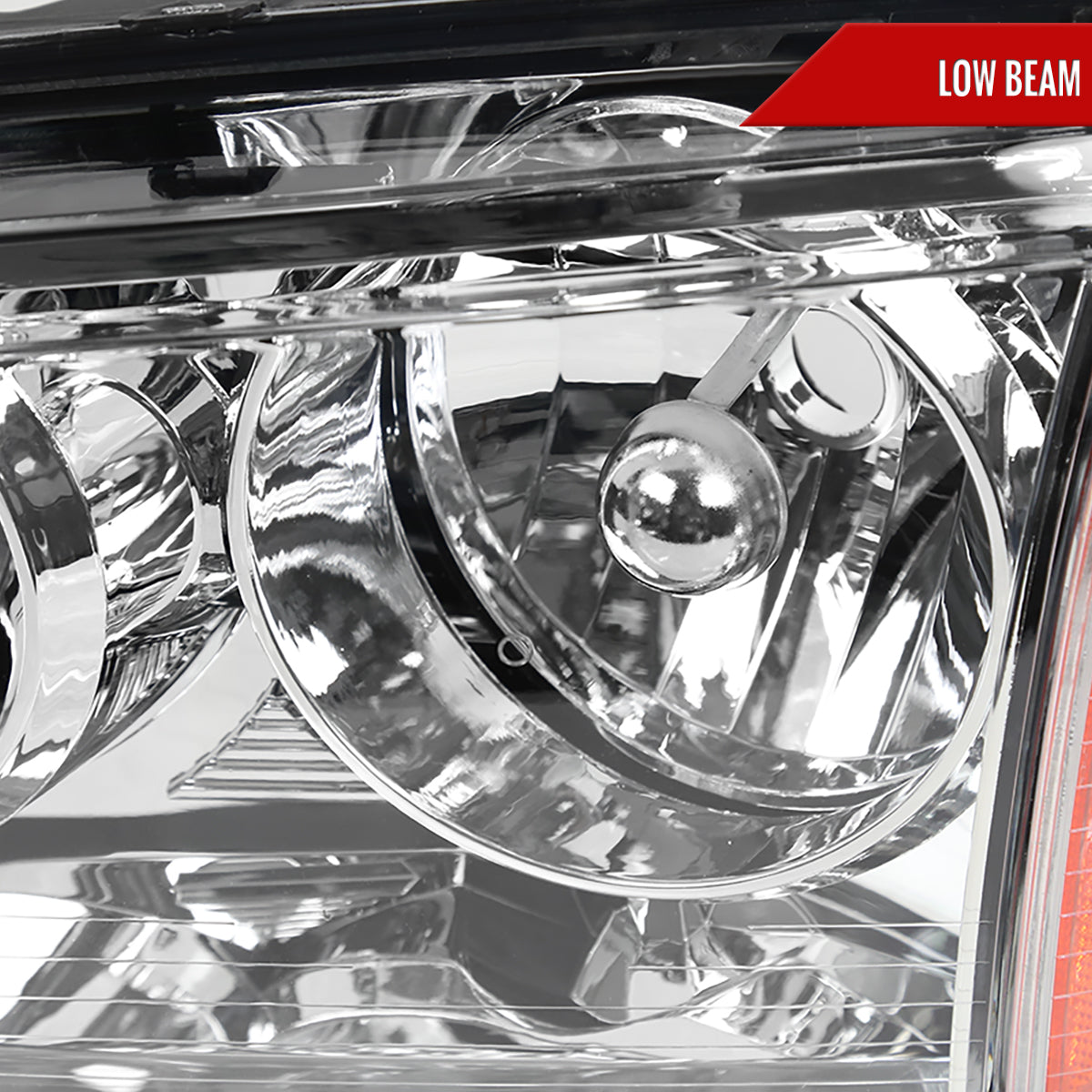 2006-2010 Dodge Charger LX Factory Style Headlights w/ Corner Lights (Chrome Housing / Clear Lens)
