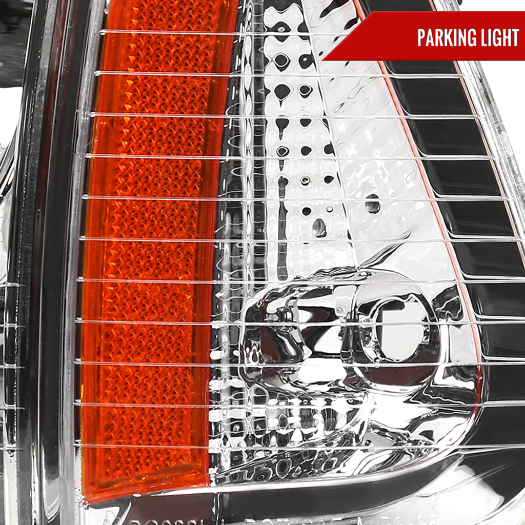 2006-2010 Dodge Charger LX Factory Style Headlights w/ Corner Lights (Chrome Housing / Clear Lens)