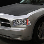 2006-2010 Dodge Charger LX Factory Style Headlights w/ Corner Lights (Chrome Housing / Clear Lens)