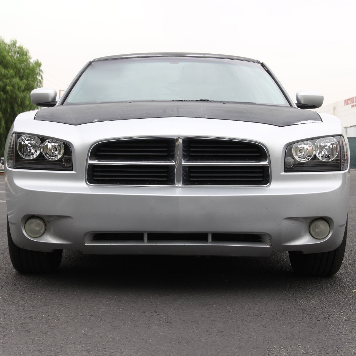 2006-2010 Dodge Charger LX Factory Style Headlights w/ Corner Lights (Matte Black Housing / Clear Lens)