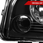 2006-2010 Dodge Charger LX Factory Style Headlights w/ Corner Lights (Matte Black Housing / Clear Lens)