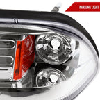 1987-1993 Ford Mustang Fox Body Crystal Headlights (Chrome Housing / Clear Lens)
