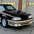 1987-1993 Ford Mustang Fox Body Crystal Headlights (Chrome Housing / Clear Lens)