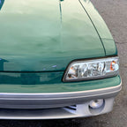1987-1993 Ford Mustang Fox Body Crystal Headlights (Chrome Housing / Clear Lens)