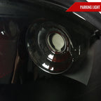 1987-1993 Ford Mustang Fox Body Crystal Headlights (Chrome Housing / Smoked Lens)