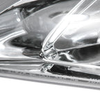 1994-1998 Ford Mustang SN95 1PC Crystal Headlights w/ Amber Reflectors (Chrome Housing / Clear Lens)