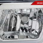 2006-2010 Dodge Charger LX Switchback Sequential LED Bar Factory Style Headlights (Chrome Housing / Clear Lens)