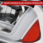 2006-2010 Dodge Charger LX Switchback Sequential LED Bar Factory Style Headlights (Chrome Housing / Clear Lens)