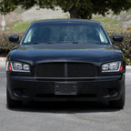 2006-2010 Dodge Charger LX Switchback Sequential LED Bar Factory Style Headlights (Matte Black Housing / Clear Lens)