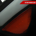 2006-2010 Dodge Charger LX Switchback Sequential LED Bar Factory Style Headlights (Matte Black Housing / Smoked Lens)
