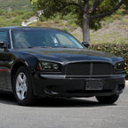 2006-2010 Dodge Charger LX Switchback Sequential LED Bar Factory Style Headlights (Matte Black Housing / Smoked Lens)