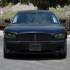 2006-2010 Dodge Charger LX Switchback Sequential LED Bar Factory Style Headlights (Matte Black Housing / Smoked Lens)