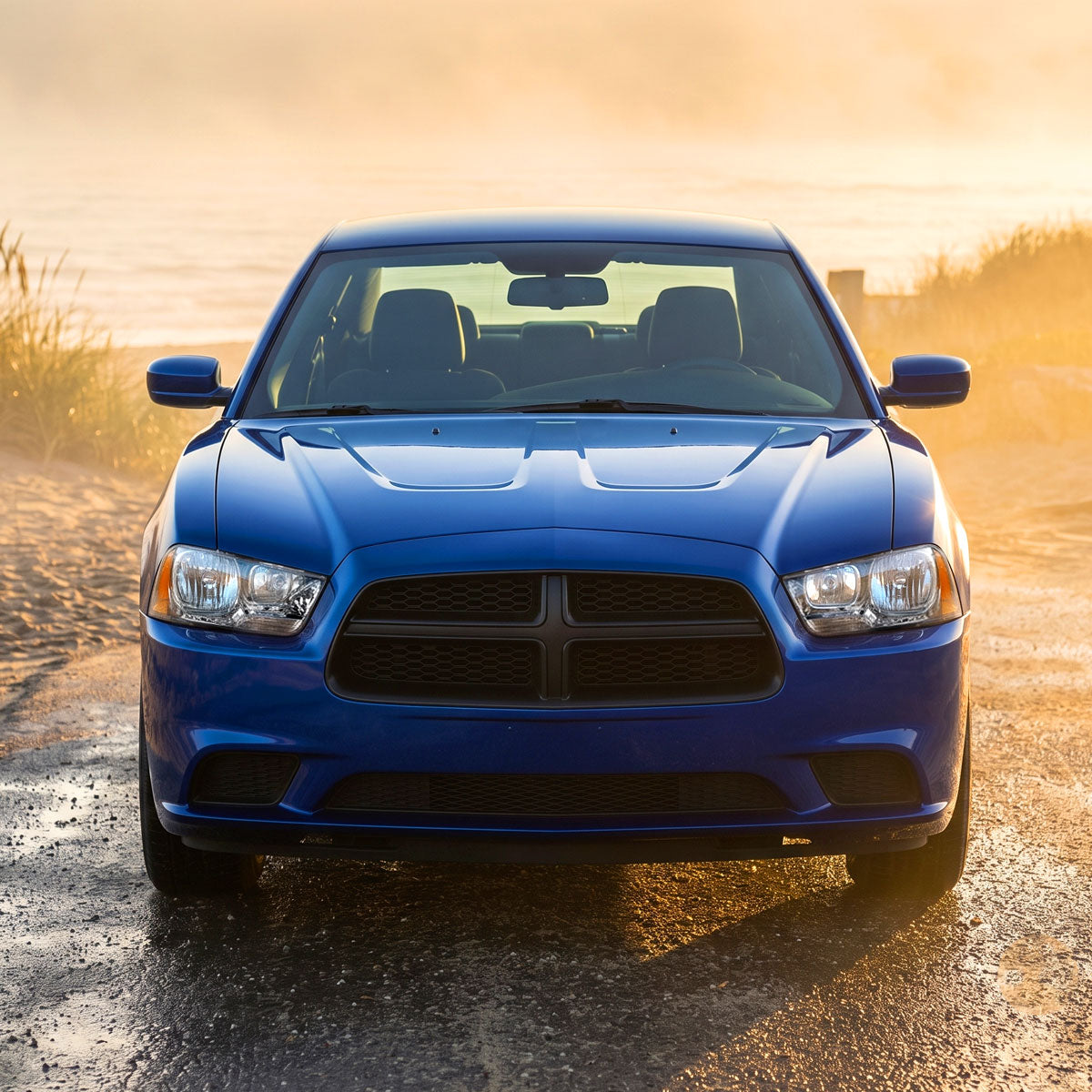 2011-2014 Dodge Charger LD Factory Style Halogen Headlights (Chrome Housing / Clear Lens)