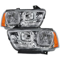 2011-2014 Dodge Charger LD Factory Style Halogen Headlights (Chrome Housing / Clear Lens)