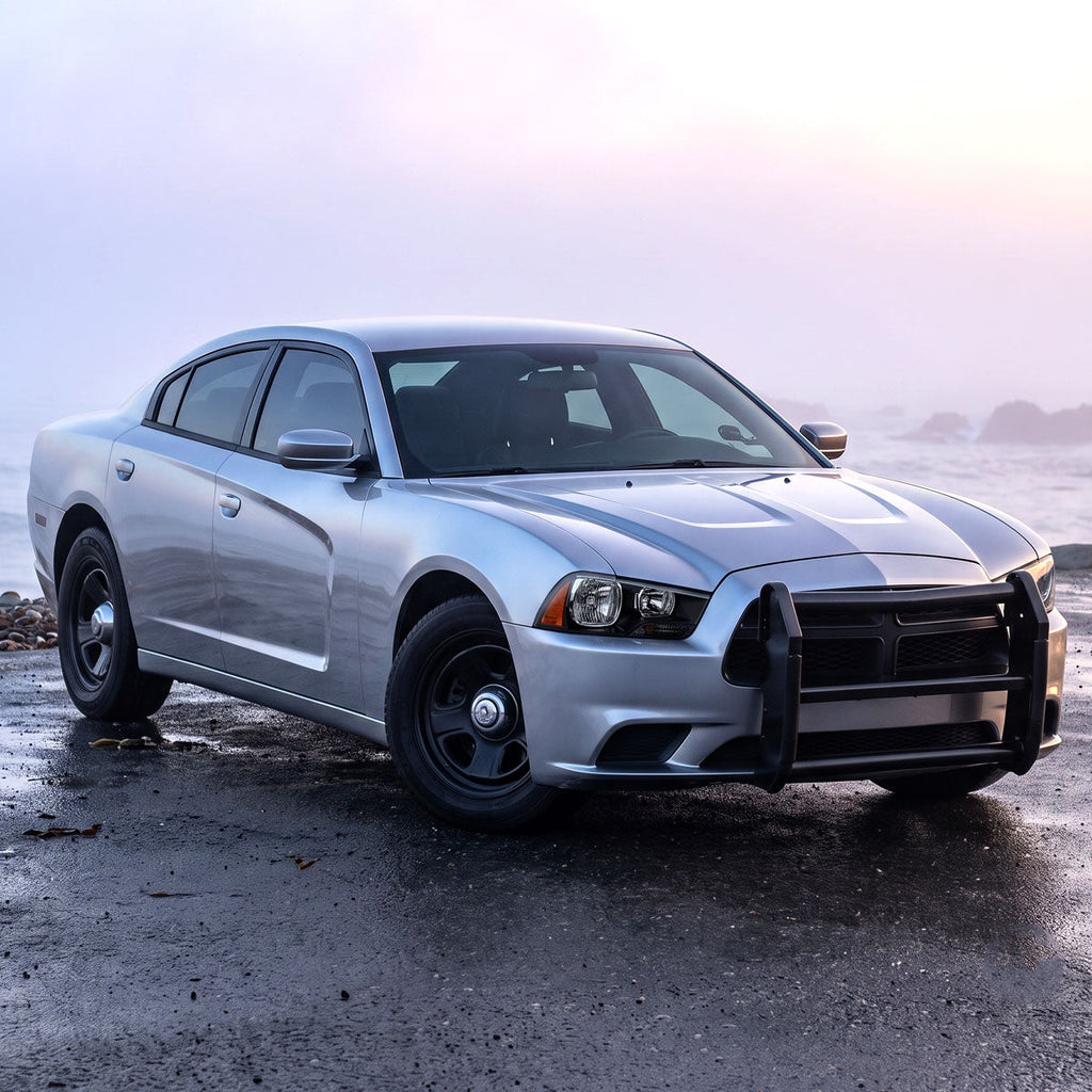 2011-2014 Dodge Charger LD Factory Style Halogen Headlights (Matte Black Housing / Clear Lens)