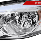 2006-2013 Chevrolet Impala / 2006-2007 Monte Carlo / 2014-2016 Impala Limited Factory Style Headlights w/ LED Strip (Chrome Housing / Clear Lens)