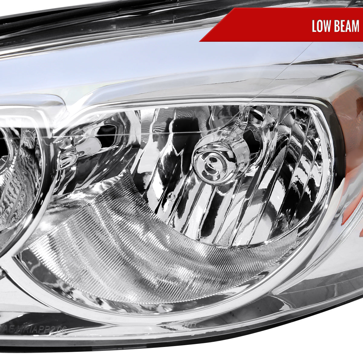 2006-2013 Chevrolet Impala / 2006-2007 Monte Carlo / 2014-2016 Impala Limited Factory Style Headlights w/ LED Strip (Chrome Housing / Clear Lens)