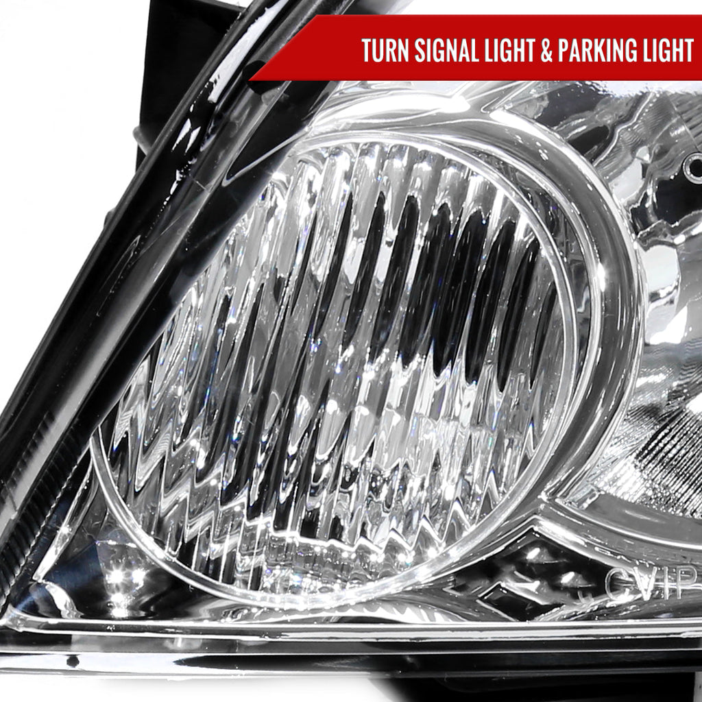 2006-2013 Chevrolet Impala / 2006-2007 Monte Carlo / 2014-2016 Impala Limited Factory Style Headlights w/ LED Strip (Chrome Housing / Clear Lens)