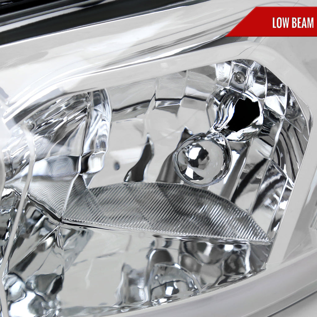 2006-2013 Chevrolet Impala / 2014-2016 Impala Limited / 2006-2007 Monte Carlo Switchback Sequential LED Bar Headlights (Chrome Housing / Clear Lens)