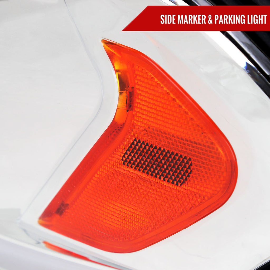2006-2013 Chevrolet Impala / 2014-2016 Impala Limited / 2006-2007 Monte Carlo Switchback Sequential LED Bar Headlights (Chrome Housing / Clear Lens)