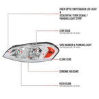2006-2013 Chevrolet Impala / 2014-2016 Impala Limited / 2006-2007 Monte Carlo Switchback Sequential LED Bar Headlights (Chrome Housing / Clear Lens)