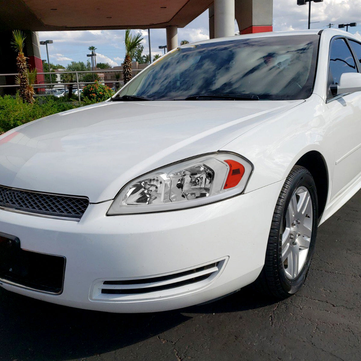 2006-2013 Chevrolet Impala / 2014-2016 Impala Limited / 2006-2007 Monte Carlo Switchback Sequential LED Bar Headlights (Chrome Housing / Clear Lens)