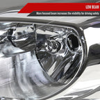 2006-2013 Chevrolet Impala / 2014-2016 Impala Limited / 2006-2007 Monte Carlo Crystal Headlights w/ Amber Reflectors (Chrome Housing / Clear Lens)