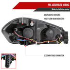 2006-2013 Chevrolet Impala / 2014-2015 Impala Limited / 2006-2007 Monte Carlo Crystal Headlights w/ LED Strip (Chrome Housing / Clear Lens)