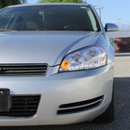 2006-2013 Chevrolet Impala / 2014-2015 Impala Limited / 2006-2007 Monte Carlo Crystal Headlights w/ LED Strip (Chrome Housing / Clear Lens)