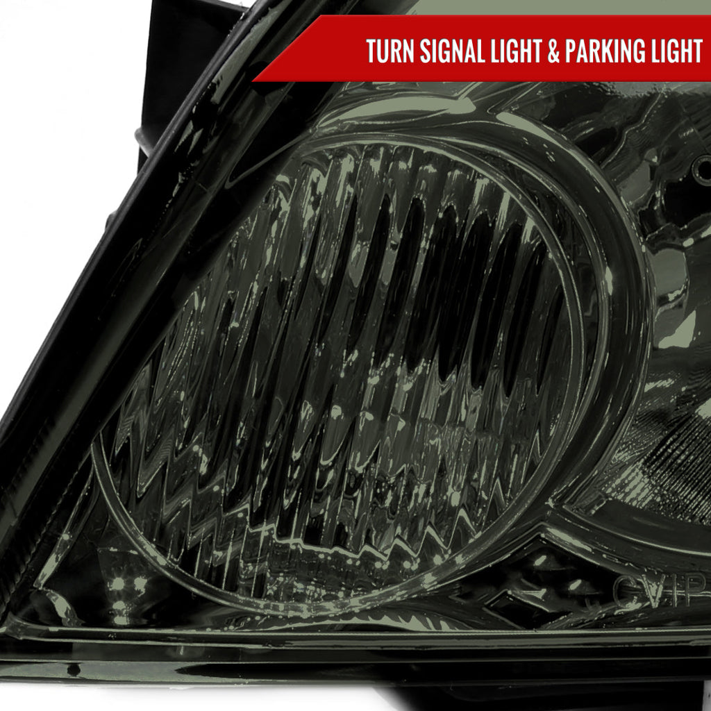 2006-2013 Chevrolet Impala / 2006-2007 Monte Carlo / 2014-2016 Impala Limited Factory Style Headlights w/ LED Strip (Chrome Housing / Smoked Lens)