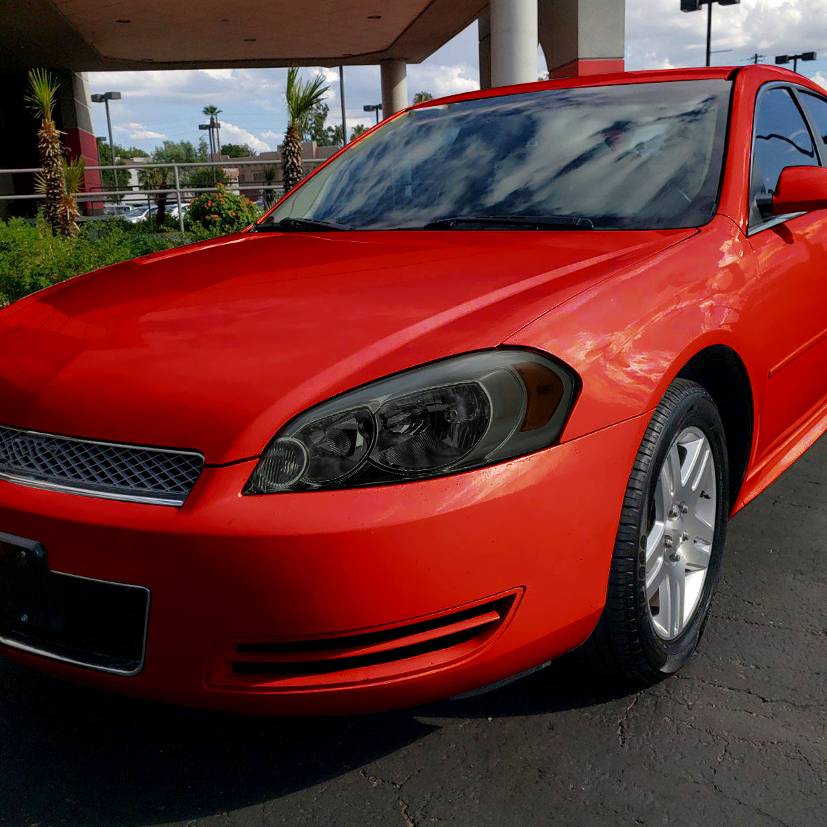 2006-2013 Chevrolet Impala / 2006-2007 Monte Carlo / 2014-2016 Impala Limited Factory Style Headlights w/ LED Strip (Chrome Housing / Smoked Lens)