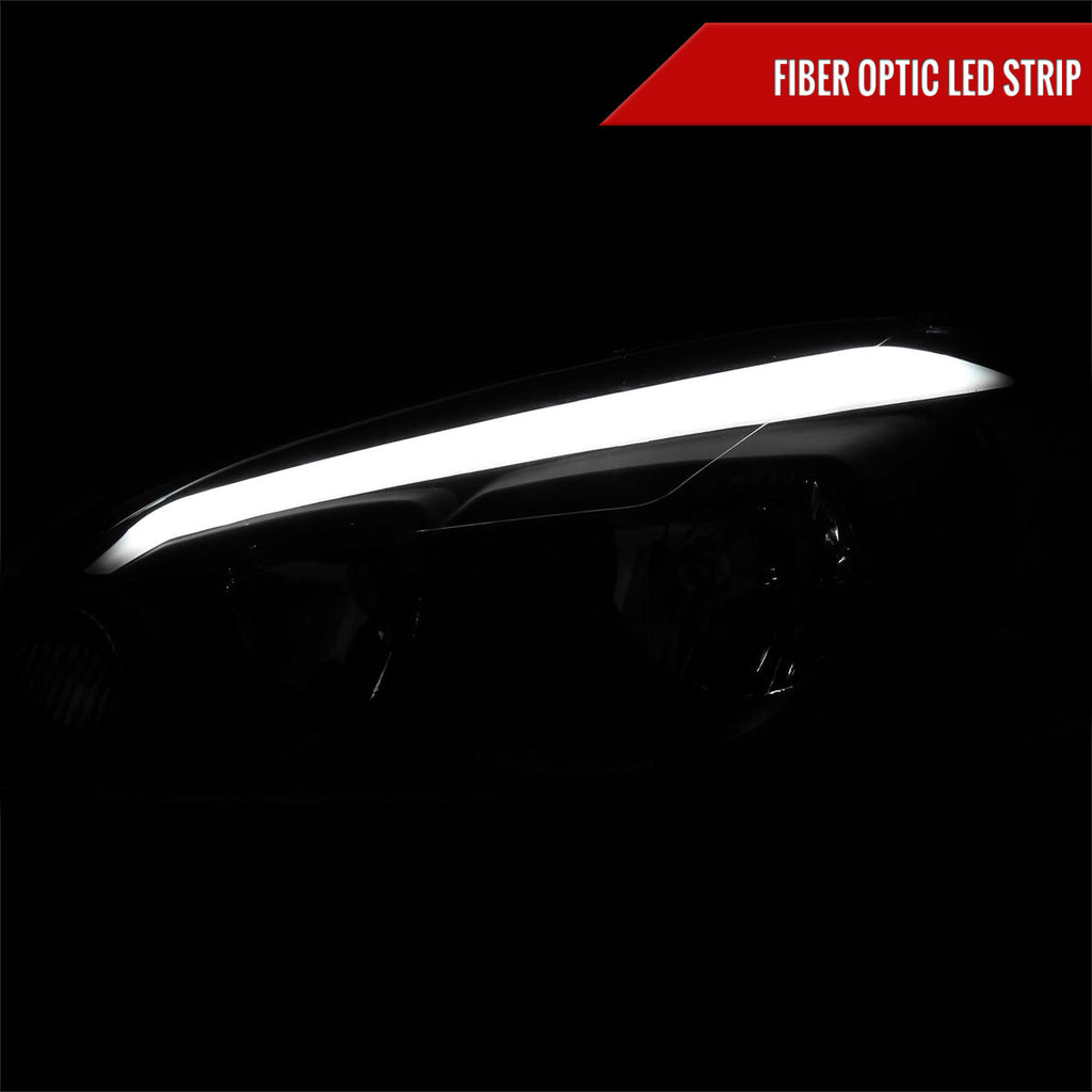 2006-2013 Chevrolet Impala / 2006-2007 Monte Carlo / 2014-2016 Impala Limited Factory Style Headlights w/ LED Strip (Matte Black Housing / Clear Lens)