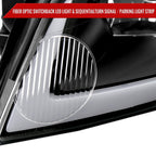 2006-2013 Chevrolet Impala / 2014-2016 Impala Limited / 2006-2007 Monte Carlo Switchback Sequential LED Bar Headlights (Matte Black Housing / Clear Lens)