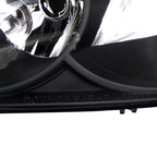 2006-2013 Chevrolet Impala / 2014-2016 Impala Limited / 2006-2007 Monte Carlo Crystal Headlights w/ Amber Reflectors (Matte Black Housing / Clear Lens)