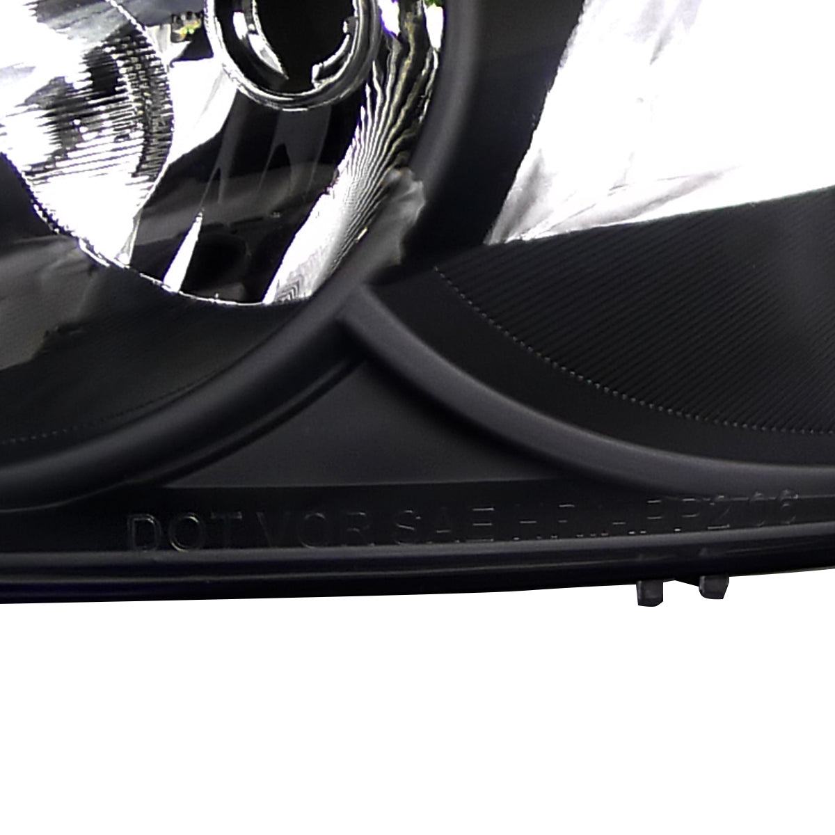 2006-2013 Chevrolet Impala / 2014-2016 Impala Limited / 2006-2007 Monte Carlo Crystal Headlights w/ Amber Reflectors (Matte Black Housing / Clear Lens)