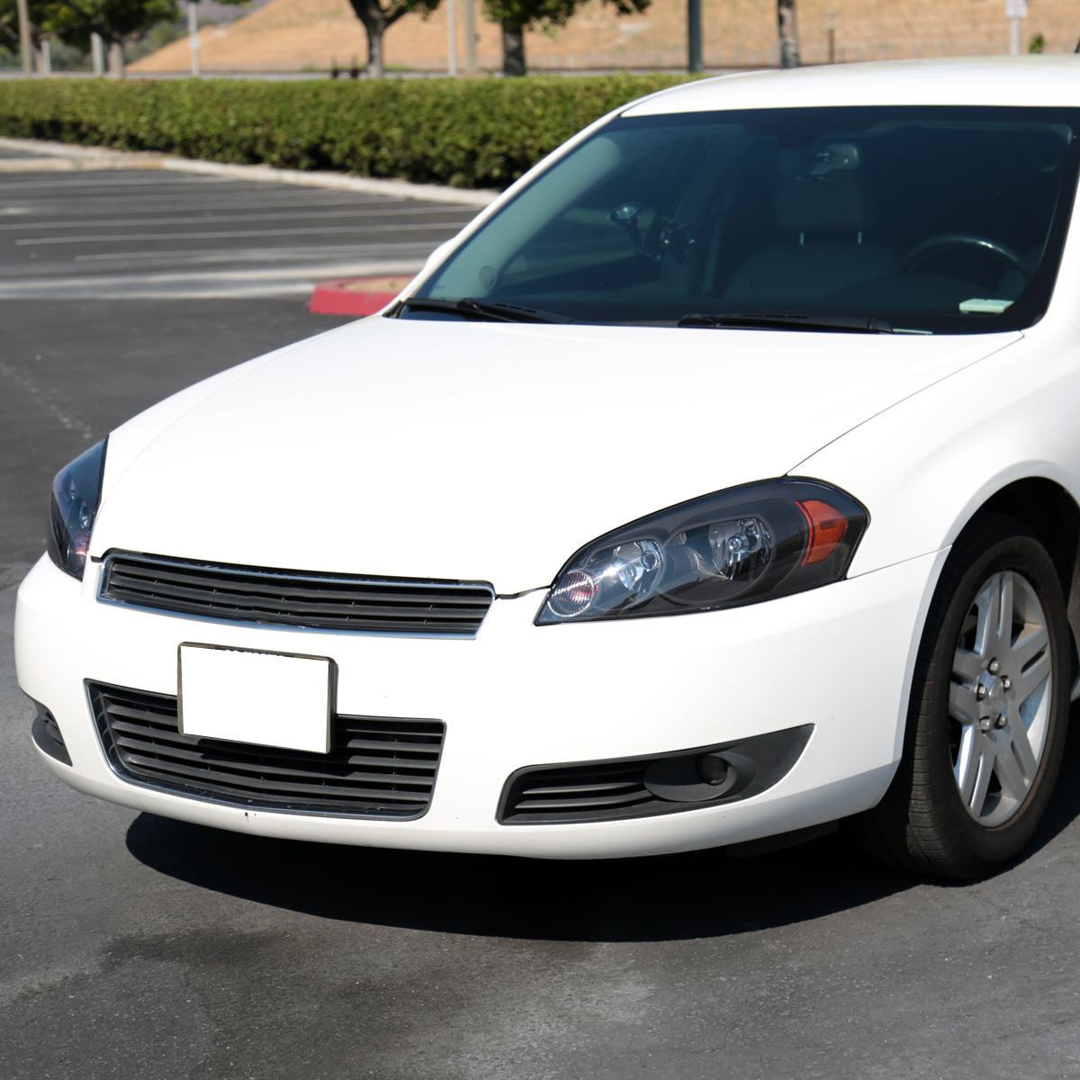 2006-2013 Chevrolet Impala / 2014-2016 Impala Limited / 2006-2007 Monte Carlo Crystal Headlights w/ Amber Reflectors (Matte Black Housing / Clear Lens)